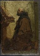 Jacob Maris Praying Monk France oil painting artist